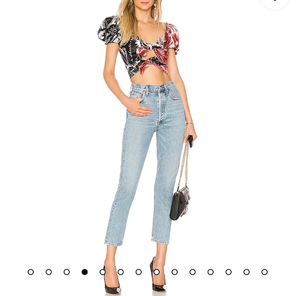 AGOLDE Riley High Rise Straight Crop in Renewal - Picture 4 of 11